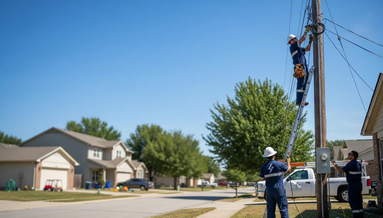 Residential electrician providing installation services in La Porte, TX